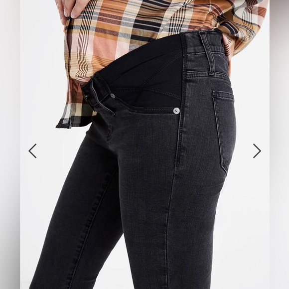 Madewell Maternity Side-Panel Skinny Jeans in Berkeley Wash: Adjustable Edition - Picture 3 of 3